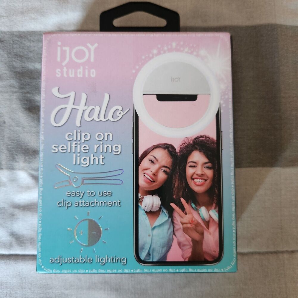 Phone Ring Light USB Rechargeable Clip-On‎ Selfie Light Portable